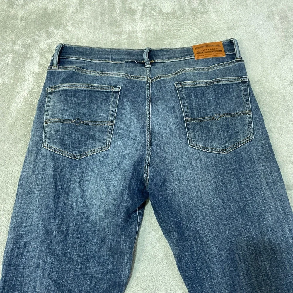NWT Lucky Brand 363 Vintage Straight Men's 36x34 Blue Cotton Blend Denim Jeans